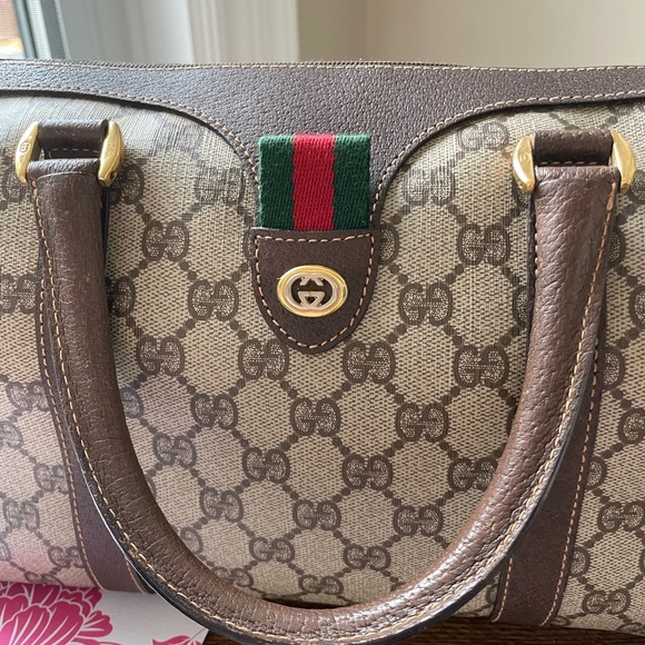 💕Vintage Gucci Boston Bag - Picture 7 of 15